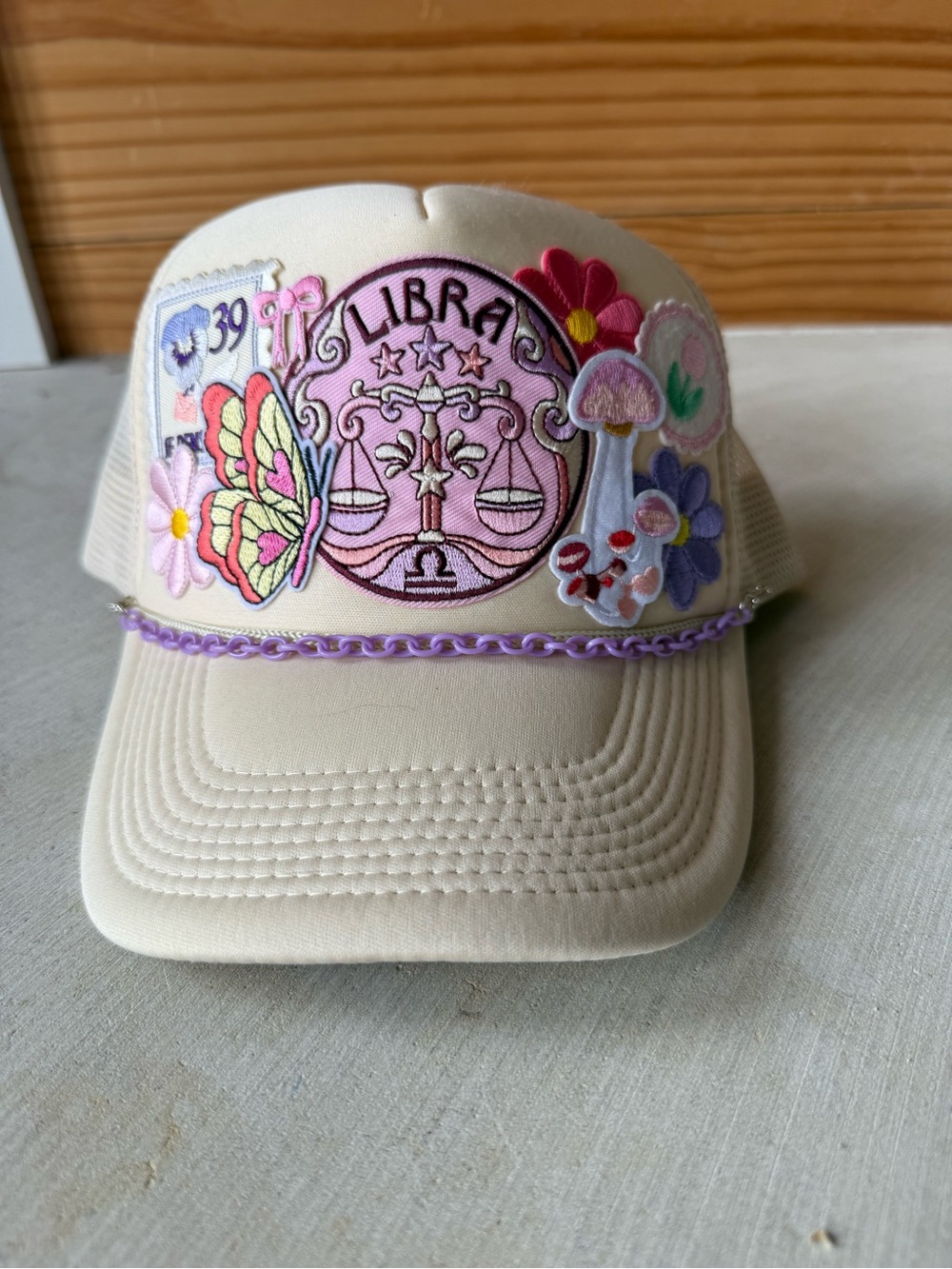 Custom Trucker Hat with Libra Aesthetic